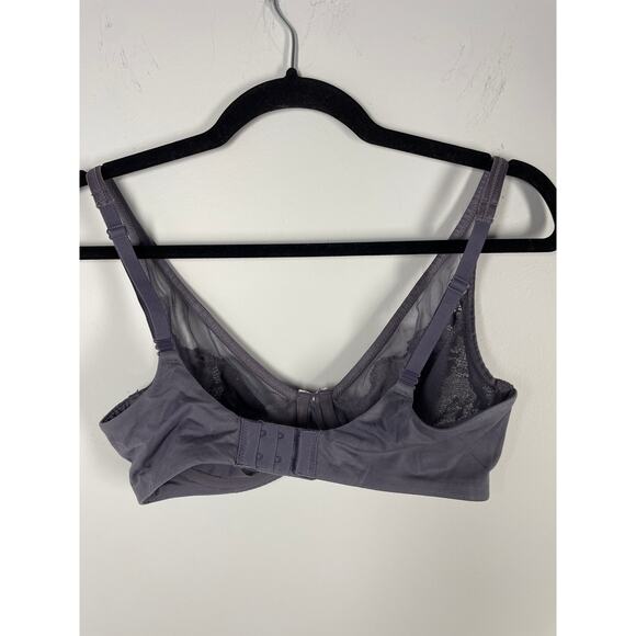 Victoria's Secret, Size 34D, Dusty Purple Demi Bra, Sheer Lace, 3 Way Straps - Picture 7 of 11